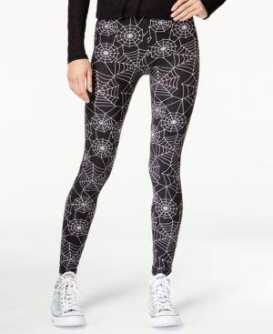 Planet Gold Juniors' Super-soft Halloween-print Leggings
