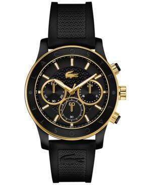 Lacoste Women's Chronograph Charlotte Black Silicone Strap Watch 40mm 2000862