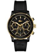 Lacoste Women's Chronograph Charlotte Black Silicone Strap Watch 40mm 2000862