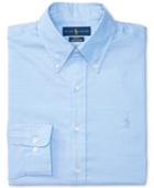 Polo Ralph Lauren Men's Slim-fit Stretch Blue Solid Dress Shirt