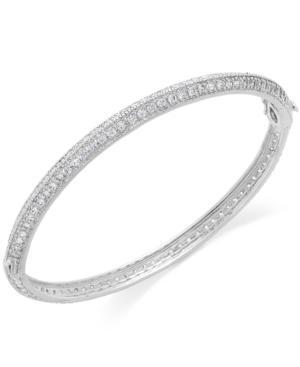 B. Brilliant Cubic Zirconia Bangle In Sterling Silver (3-1/5 Ct. T.w.)