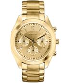 Caravelle New York By Bulova Women's Chronograph Gold-tone Stainless Steel Bracelet Watch 36mm 44l118