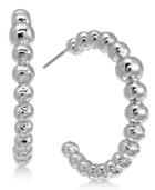 Alfani Silver-tone Bubble Hoop Earrings, Created For Macy's