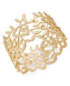 I.n.c. Gold-tone Leaf Stretch Bracelet, Created For Macy's