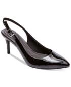 Rockport Women's Total Motion 75 Mm Pointed-toe Slingback Pumps Women's Shoes