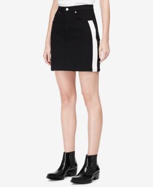 Calvin Klein Jeans Striped Denim Mini Skirt