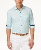 Tasso Elba Men's Texture Long-sleeve Shirt, Only At Macy's