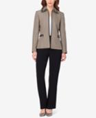 Tahari Asl Basket-weave Pantsuit