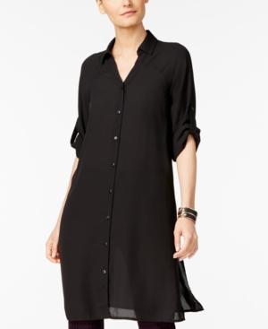 Alfani Roll-tab Tunic Shirt, Created For Macy's