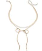 Thalia Sodi Gold-tone Chain Bow Choker Necklace, Created For Macy's