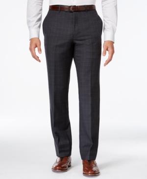 Tommy Hilfiger Charcoal Windowpane Modern-fit Pant