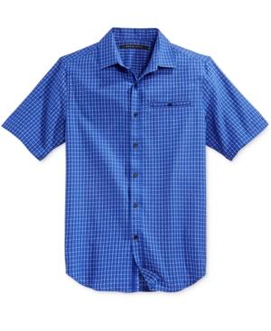 Sean Jean Men's Checked Short-sleeve Shirt