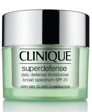 Clinique Superdefense Daily Defense Moisturizer Broad Spectrum Spf 20 Skin Types 1/2