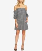 1.state Off-the-shoulder Gingham Cascade Dress