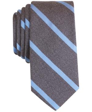 Bar Iii Men's Acker Stripe Skinny Tie, Created For Macy's