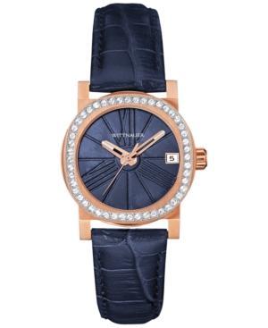 Wittnauer Women's Adele Mini Blue Leather Strap Watch 34mm Wn2000