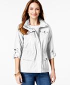 Style & Co. Petite Zip-pocket Hooded Anorak, Only At Macy's