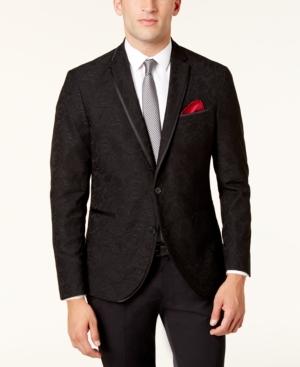 Kenneth Cole Reaction Men's Slim-fit Tonal Jacquard Dinner Jacket