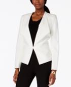 Nine West Wide-lapel Ponte Jacket