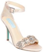 Blue By Betsey Johnson Gina Embellished Evening Sandals Women's Shoes
