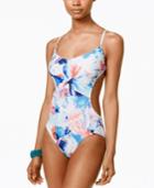 Vince Camuto Santorini Printed Cut-out One-piece Swimsuit Women's Swimsuit