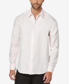 Cubavera Men's Gingham 100% Linen Long-sleeve Shirt
