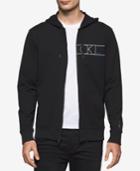Calvin Klein Jeans Men's Rebel Logo-print Full-zip Hoodie