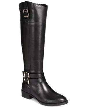 I.n.c. Frankii Wide-calf Riding Boots, Created For Macy's Women's Shoes