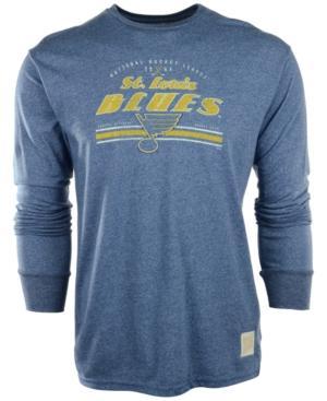 Retro Brand Men's Long-sleeve St. Louis Blues T-shirt