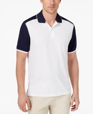 Club Room Men's Colorblocked Performance Polo, Created For Macy's