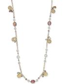 Charter Club Gold-tone Coin, Bead & Imitation Pearl Strand Necklace, 41 + 2 Extender, Created For Macy's
