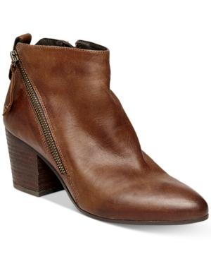Steve Madden Women's Jaydun Zipper Block-heel Booties Women's Shoes