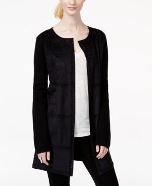 Inc International Concepts Petite Moleskin Duster Cardigan, Only At Macy's