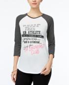 Hybrid Juniors' Breakfast Club Graphic Raglan T-shirt