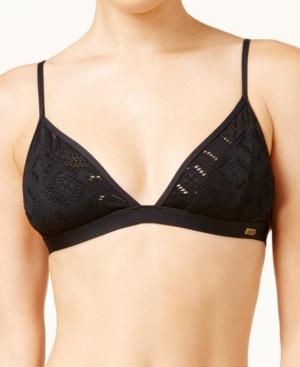 Roxy Cozy And Soft Crochet Triangle Bikini Top Women's Swimsuit