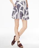 Armani Exchange Printed A-line Mini Skirt