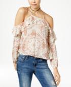 American Rag Ruffled Cold-shoulder Top, Created For Macy's