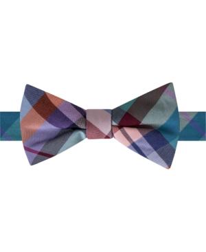 Tommy Hilfiger Men's Multi-plaid Pre-tied Bow Tie