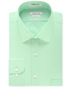 Van Heusen Wrinkle Free Herringbone Mint Solid Dress Shirt