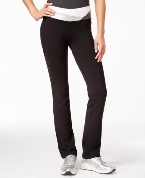 Material Girl Active Juniors' Metallic-trim Yoga Pants, Only At Macy's