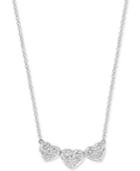 Effy Diamond Heart Trio 18 Pendant Necklace (1 Ct. T.w.) In 14k White Gold