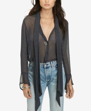 Denim & Supply Ralph Lauren Diamond-print Tie-neck Blouse