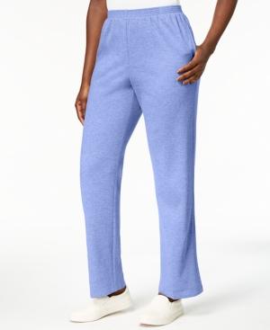 Alfred Dunner Pastel Skies Pull-on French Terry Pants