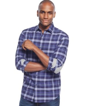 Tasso Elba Plaid Long-sleeve Shirt