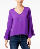 Inc International Concepts Bell-sleeve Top, Only At Macy's