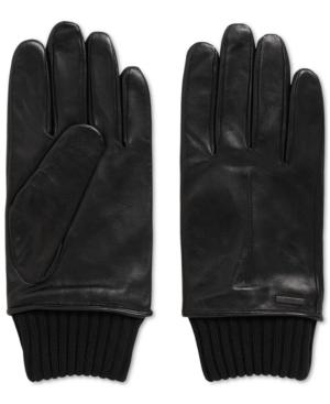 Boss Men's Ribbed-cuff Knit Gloves