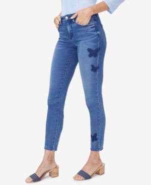 Nydj Ami Butterfly-detail Tummy-control Skinny Jeans