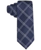 Tasso Elba Men's Textured Grid Slim Tie, Created For Macy's