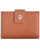 Giani Bernini Sandalwood Tooled Wallet, Created For Macy's