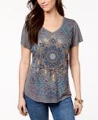 Style & Co Cutout Graphic T-shirt, Created For Macy's